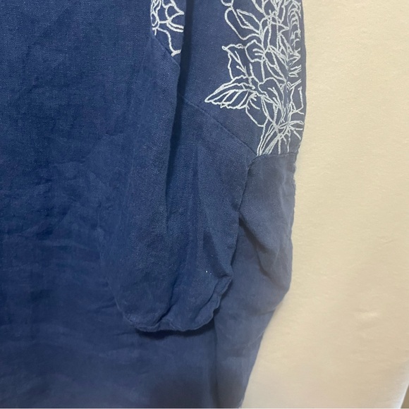 Luca Vanucci Linen Dress with 2 front pockets - Picture 6 of 6